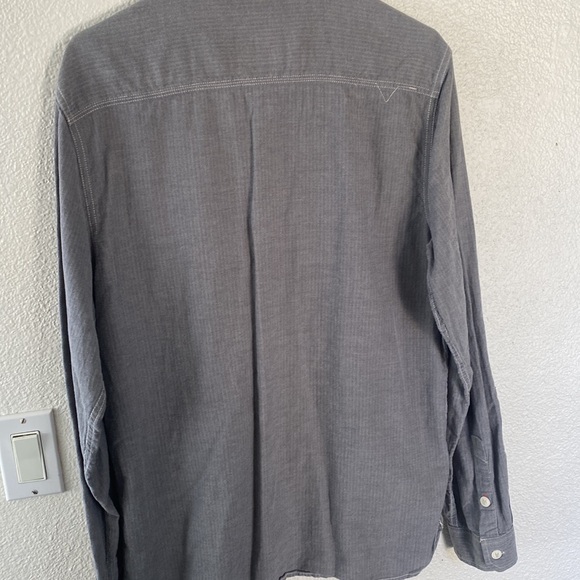 Vans button down 100% cotton grey size Large - Picture 9 of 12